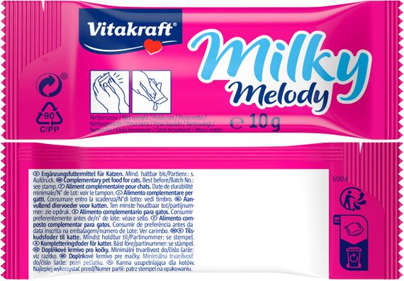 Ласощі для котів із вершками Vitakraft Liquid Snack Milk, 7 шт х 10 гр | Зображення 2
