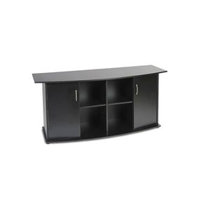 Підставка Природа ПО під акваріум збірна овальна з дверима чорна 150х50х70 см