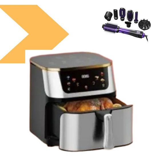 Фен-щітка стайлер VGR 8 в 1 V-488 PURPLE, 8 насадок, 4 режими (45703-V-488 PURPLE_1106) | Зображення 1