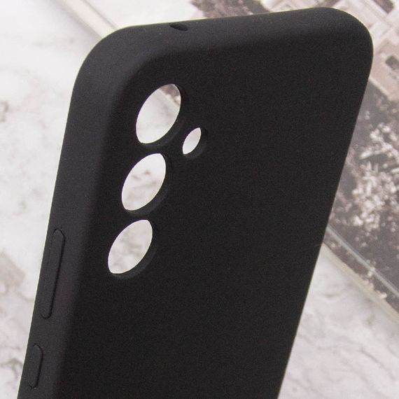Чехол Silicone Cover Lakshmi Full Camera (AAA) для Samsung Galaxy A35 Черный / Black | Зображення 5