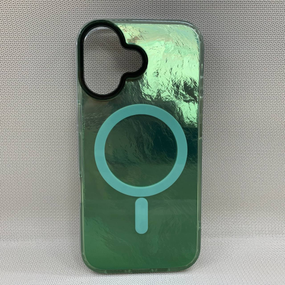 Чохол для Iphone 17 TPU MagSafe з кольоровим градієнтом Зелений