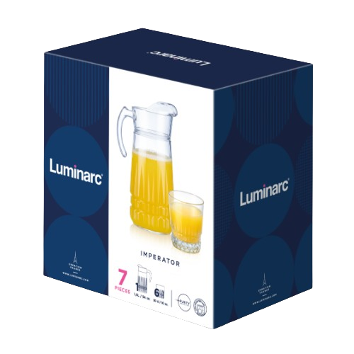 Набір для напоїв Imperator 7 предметів (глечик + 6 склянок) 7200270 Luminarc | Зображення 4