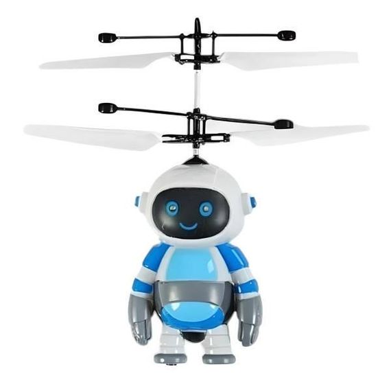 Летающий робот с подсветкой JM 8856 Голубой