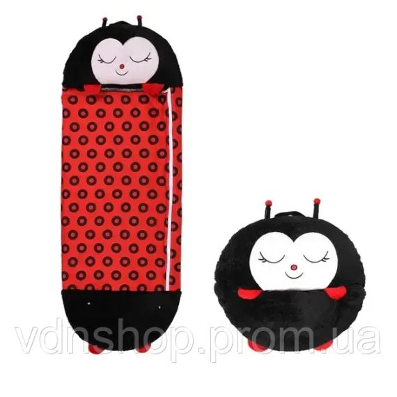 Єдиноріг Дитячий спальний мішок на блискавці 3 в 1 іграшка подушка спальник та вбудована подушка | Зображення 3