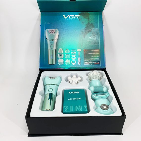 Епілятор VGR V-756 GREEN 7 в 1 | Зображення 1