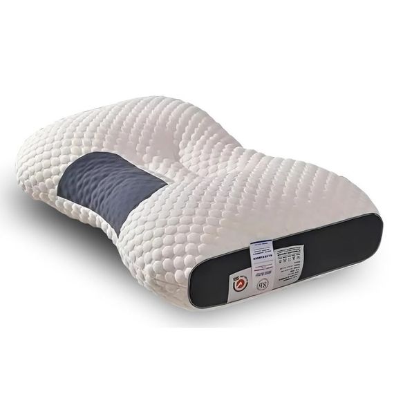 Анатомічна ортопедична подушка для сну Neck Support Massage Pillow • Подушка для шиї з ефектом пам’яті