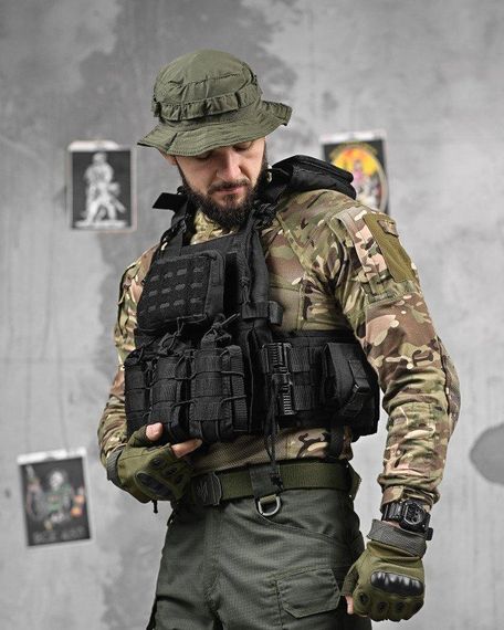 Плитоноска 4 скидання black Single Sword ВТ1096 | Зображення 1