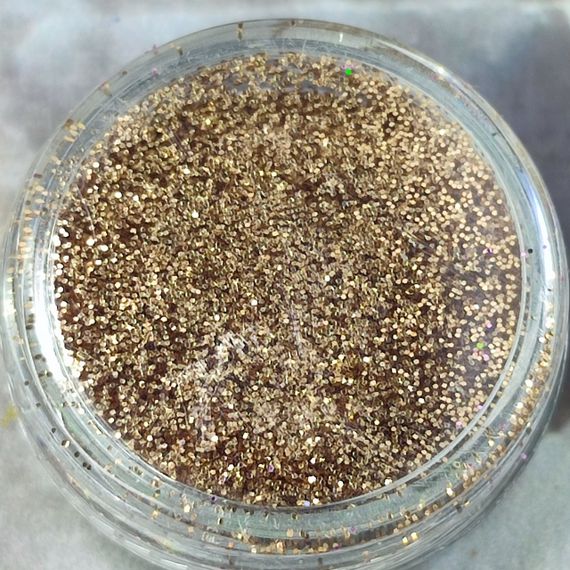 Бронзовый мелкий песочек для декора ногтей (полная баночка)