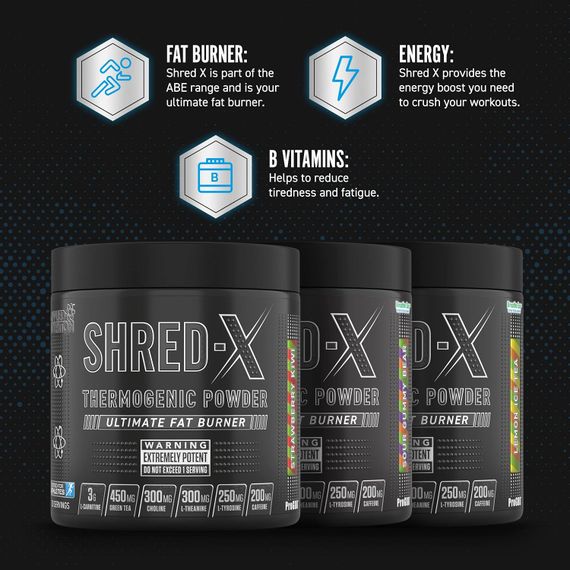 Жиросжигатель Applied Nutrition Shred X Fat Burner (300g - 30 Servings) (Lemon Ice Tea) | Зображення 2