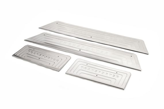 Накладки на пороги OmsaLine (нерж) матовые 4 штуки для Volkswagen T6 2015-2024, | Зображення 2