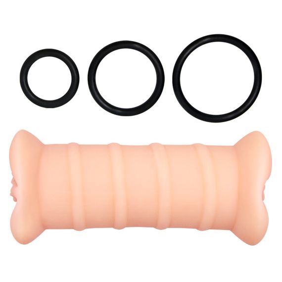 Мастурбатор-вагина с двумя входами и вибрацией CRAZY BULL - EMMA Double Vagina, BM-009148ZH Sex Aura | Зображення 3