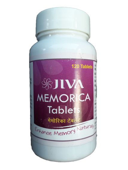 Меморика Джива 120 таб., Jiva Ayurveda, Memorica, Меморіка, тонік для мозку, | Зображення 3