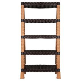 Етажерка 4-х ярусна Violet House 0733 Ротанг Гелаксі Brown