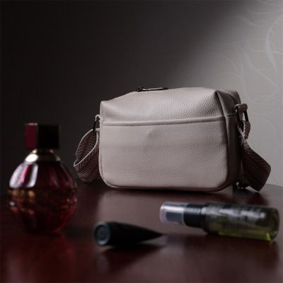 Сумка Vintage Жіноча на одне відділення з натуральної шкіри Біла (22602) | Зображення 5