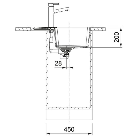 Кухонная мойка Franke Centro CNG 611-62/114.0630.418/Фраграніт/620х500х20/ черный матовый (114.0630.418) | Зображення 2