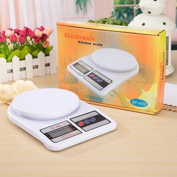 Весы кухонные с подсветкой UChef SF-400, электронные весы для кухни до 10 кг, Белые (1291) | Зображення 7