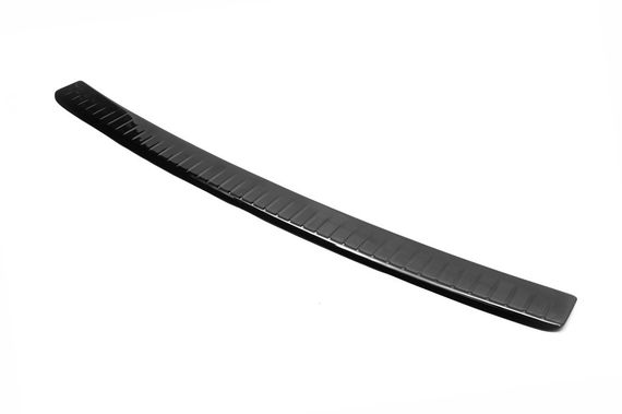 Накладка на задний бампер с загибом (ABS-пластик) Матовая для Volkswagen T5 Caravelle 2004-2010 гг | Зображення 9