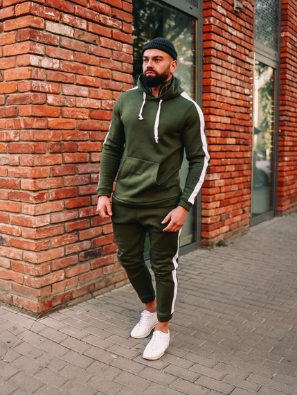 Костюм Лампас Зима хаки-белый XL | Зображення 2