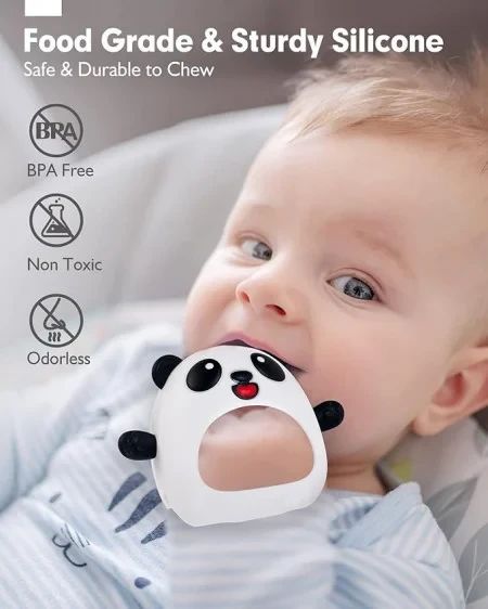 Прорізувач для зубів, гризунець, Дитячі іграшки для прорізування зубів для дітей 0-6 місяців — 2 шт. | Зображення 4