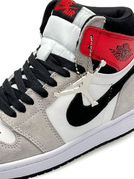 Жіночі кросівки N-ike Air Jordan 1 High Grey Black Red , В'єтнам , весна / літо / осінь | Зображення 8
