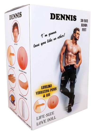 Надувна секс лялька з вібрацією - Dennis 3D sexstyle