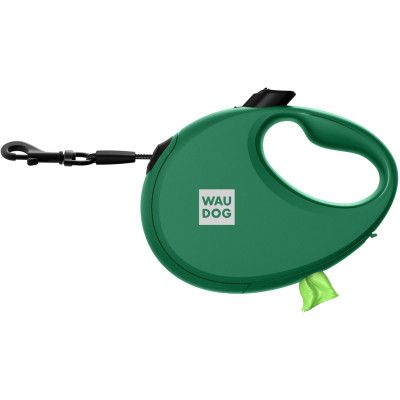 Поводок для собак WAUDOG R-leash с контейнером для пакетов L до 40 кг 5 м зеленый (262918) | Зображення 2