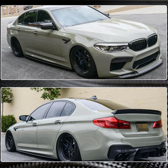 Накладки на пороги V1 (для M-Sport/M5 2017-2020, Карбон) для BMW 5 серия G30/31 | Зображення 5