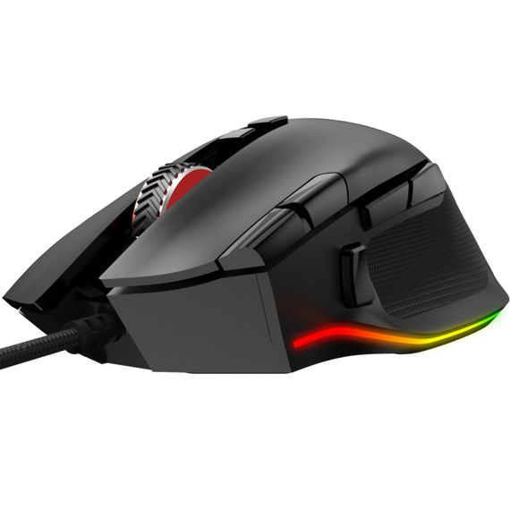 Мишка AOC AGM600 ігрова, 16000dpi., 10кн., RGB PMW3389 Kailh switch чорна | Зображення 6