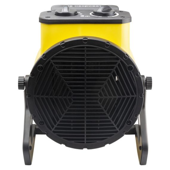 Електрична теплова гармата Sigma 3.0 кВт, площа обігріву 60 кв.м., чорний/жовтий (5359541) | Зображення 6