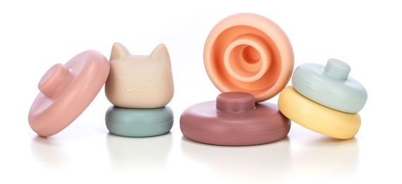 Силіконовий сортер FreeON Вежа Kitty, multicolour (Від народження) | Зображення 2