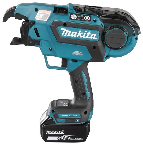 Пістолет для в'язання арматури акумуляторний Makita DTR180ZK (0.8 мм, 6 режимів, BL, LXT, 2.0 кг, без акумуляторів та зарядного пристрою) | Зображення 3