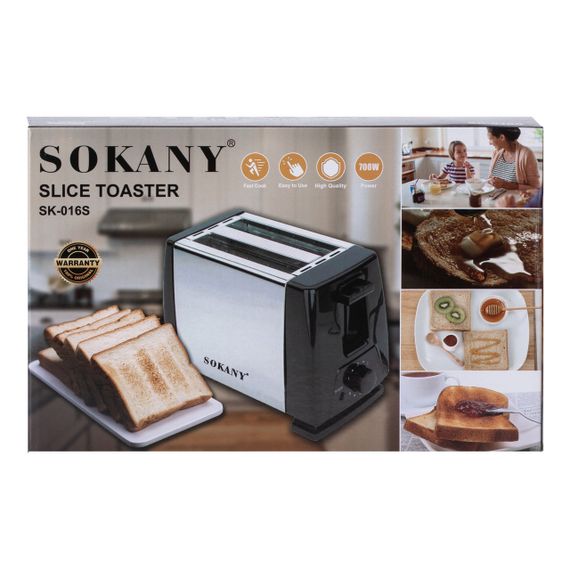Тостер Sokany HJT-016S електричний 700 Вт | Зображення 7