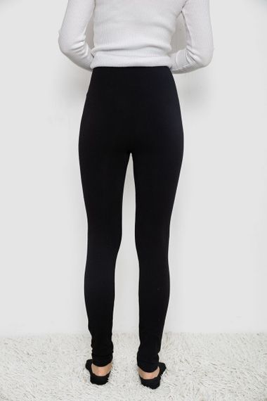 Лосини трикотажні безшовні, колір чорний, 139RW201 | Зображення 3