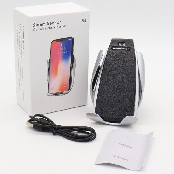 Автомобільний тримач із бездротовою зарядкою Penguin Smart Sensor S5 / Тримач заряджання для телефону в машину | Зображення 7