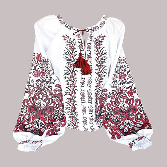 Рубашка Украинская вышиванка 20207114 цвет белый размер 5XL