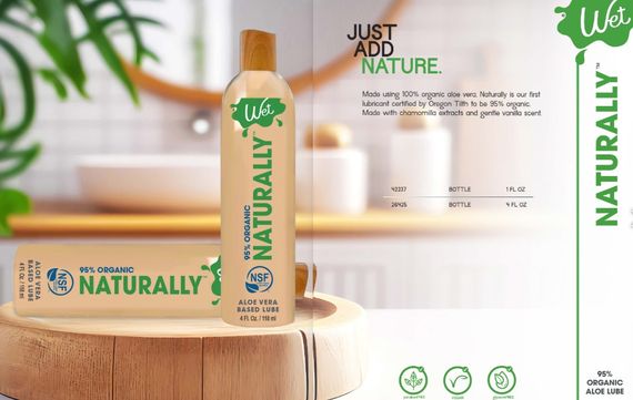 Лубрикант органічний на основі алоє WET NATURALLY, 118 мл sexstyle | Зображення 5