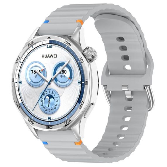 Силиконовый ремешок Wavy для Smart Watch 20mm Light Gray