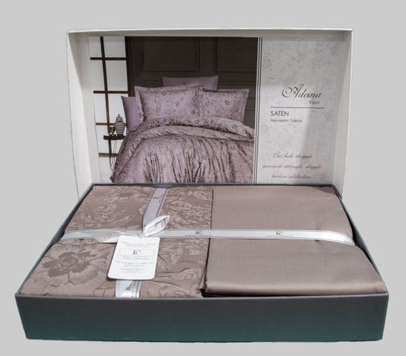 Постельное белье First Choice Cotton Satin 160x220 Advina Mink | Зображення 1