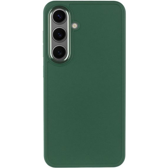 TPU чехол Bonbon Metal Style для Samsung Galaxy S24+ Зеленый / Army green | Зображення 1