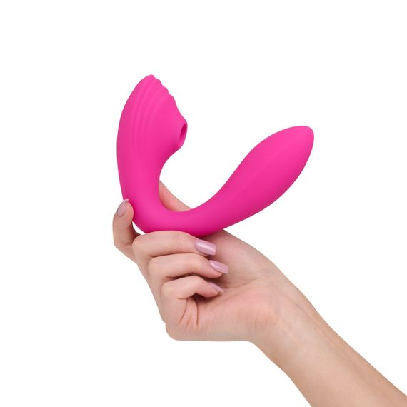 Вакуумний вібратор 2 в 1 Pearl Vibe, рожевий, So Divine (Велика Британія) Sex Aura | Зображення 3