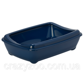 Туалет для котов Moderna Arist-O-Tray Large с бортиком cиний 50х38х14 см C192331
