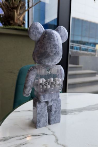 Bearbrick дизайнерська статуетка ведмідь Беарбрік 28 см mb034 сірий | Зображення 1