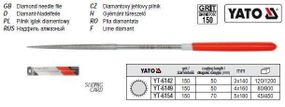Надфіль алмазний алмазний круглий l=160/50 мм Ø=4 мм YATO-6149