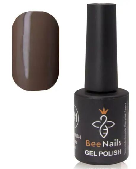 Гель-лак для нігтів Bee Nails 172 (оливково-коричневий) 8мл | Зображення 1