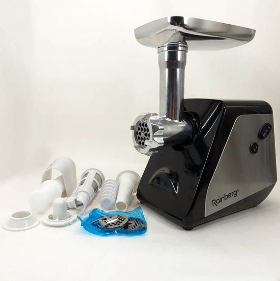 М'ясорубка електрична електром'ясорубка Rainberg RB-676 із соковижималкою 3800W, м'ясорубка для томатів | Зображення 5