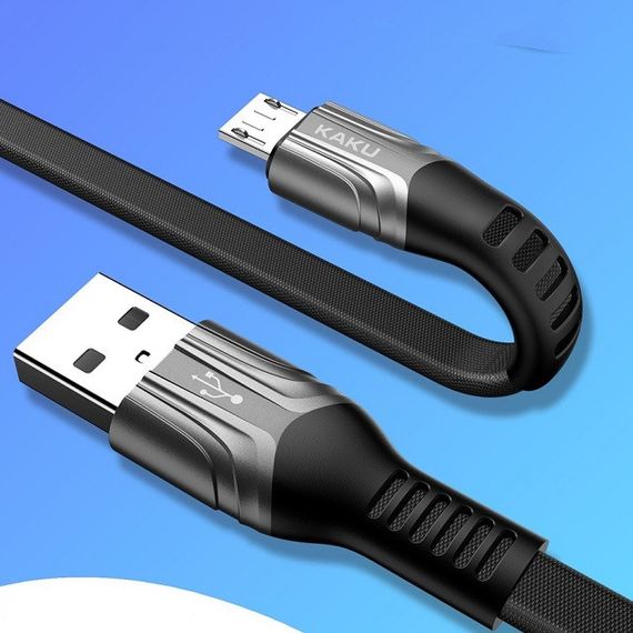 Плоский кабель Kaku KSC-278 USB - Micro USB 1.2 m - Red | Зображення 2