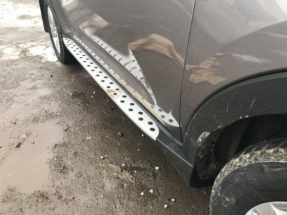 Бокові пороги Niken BMW-style (2 шт., Алюм.) для Kia Sportage 2010-2015 рр | Зображення 3