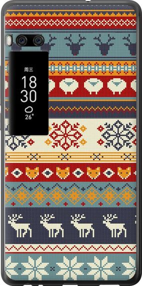 Чехол на Meizu Pro 7 Plus Рождественский орнамент "3303u-1131-17620"