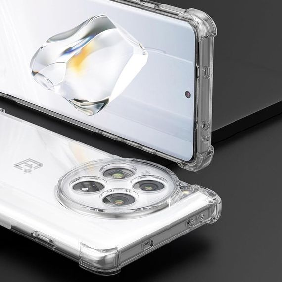 TPU чохол GETMAN Ease logo посилені кути Full Camera для OnePlus 12 Безбарвний (прозорий) | Зображення 1