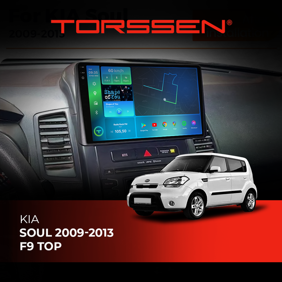 Штатна магнітола Torssen Kia Soul 2009-2013 TOP F9432 4G Carplay DSP